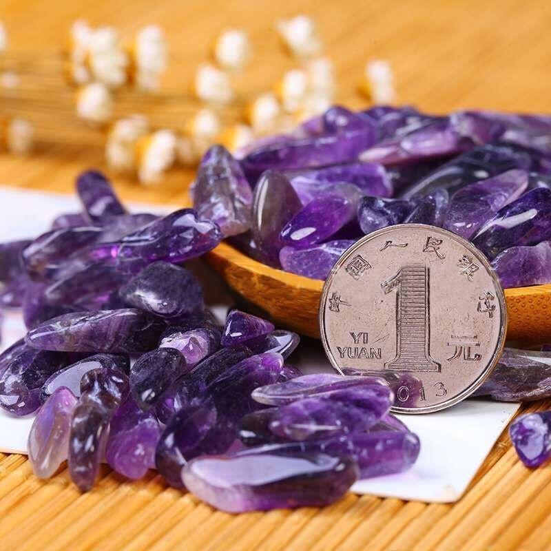 100% натуральных аметистовых кварцевых камней, 100 г
