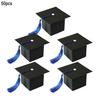 50Pcs Graduation Hat Candy Boxes with Tassels Square Chocolate Goodies Snack Paper Storage Boxes Party Favors Treat Packaging Boxes