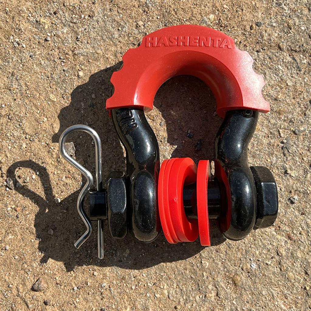 2 шт. D-образная скоба для якоря 5/8", прочная буксировочная скоба с прочностью на разрыв 28660 фунтов для восстановления внедорожника Jeep