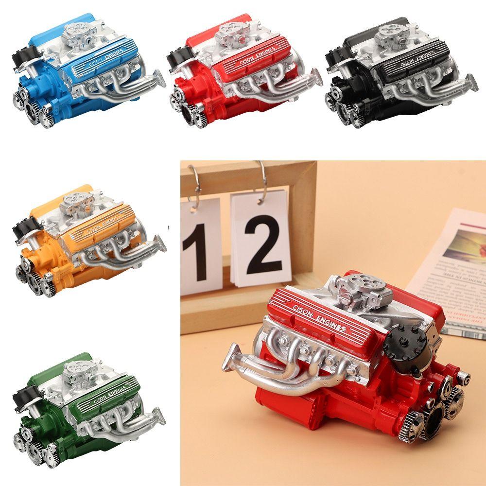 New Simulation V8 Model Engine Kit Resin Crafts Car Engine Model Ornaments DIY Small-Block Engine Model for Adults Gift