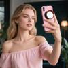 Portable Wide-Angle Mirror Phone Holder Magnetic Smartphones Support Bracket  Daily Outings
