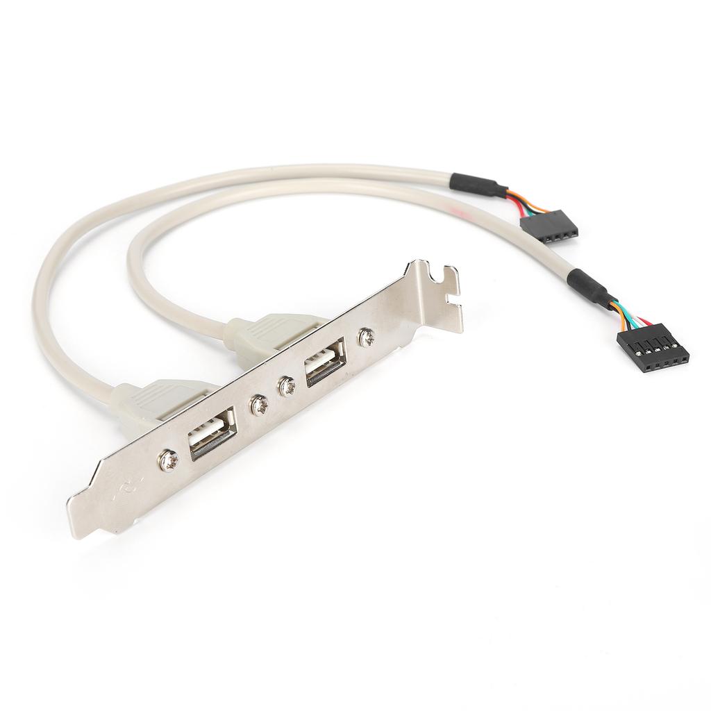 Расширение передней панели 2 порта USB 2.0 Plug and Play с пластиной слота Кронштейн Панельный кабель Адаптер