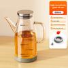 Стеклянная бутылка-дозатор для масла с носиком без капель 600/800/1000 мл, большая емкость для масла и уксуса