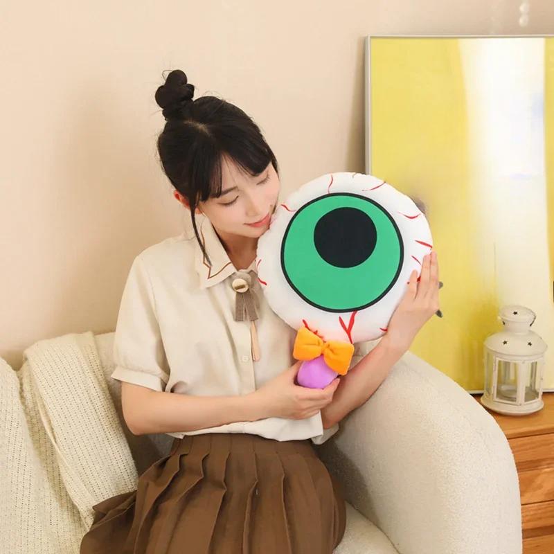 Страшные плюшевые игрушки на Хэллоуин, глазное яблоко, демон, призрак, злая тыква, мультяшная мягкая модель для мальчиков и девочек, подарки на Хэллоуин