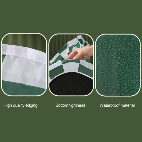 Floor Fan Dust Cover Washable & Reusable Long/Short Style Electric Fan Dust Protective Cover Moisture-Proof Dustproof Soft PEVA Printed Dust