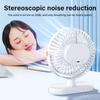 Portable Desktop Fan Five-speed Adjustable Desktop Dormitory Office Fan with Night Light Quick Cooling Quiet Personal Desk Fan