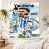 Messi Personalized Text Tapestry Boho Wall Hanging Machine Washable Suitable for Office Wall All-Season Use Gift for Travel Home Birthdays