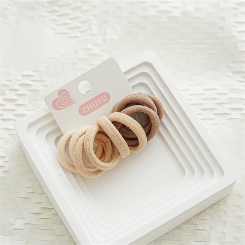 10pcs Kids Elastic Hair Bands Girls Sweets Scrunchie Rubber Band For Children Hair Ties Headband Baby Hair Accessories Headwear