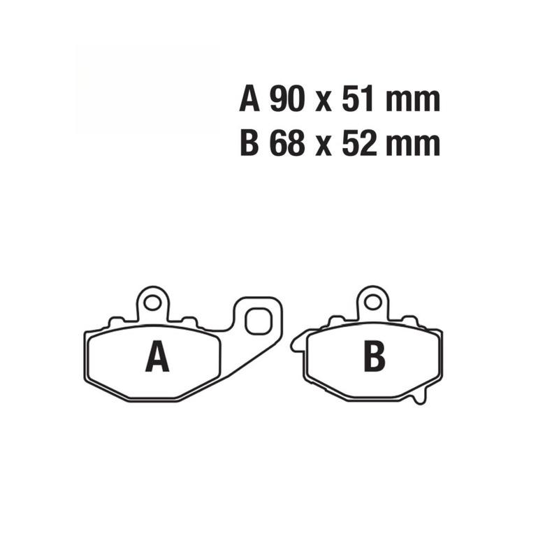 2 КОМПЛЕКТА Аксессуары для мотоцикла Тормозные колодки Совместимые с Kawasaki Z ZR ZX 400 600 750 1000 Премиальная износостойкая деталь