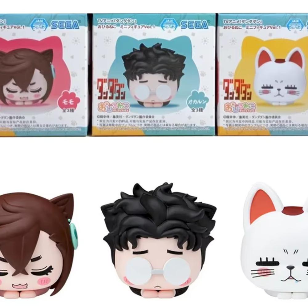 4Pcs/1Set 5CM Anime Dandadan Figure Takakura Ken Ayase Momo Nap Cat Turbo Granny Party Position Desktop Ornaments Doll Toys