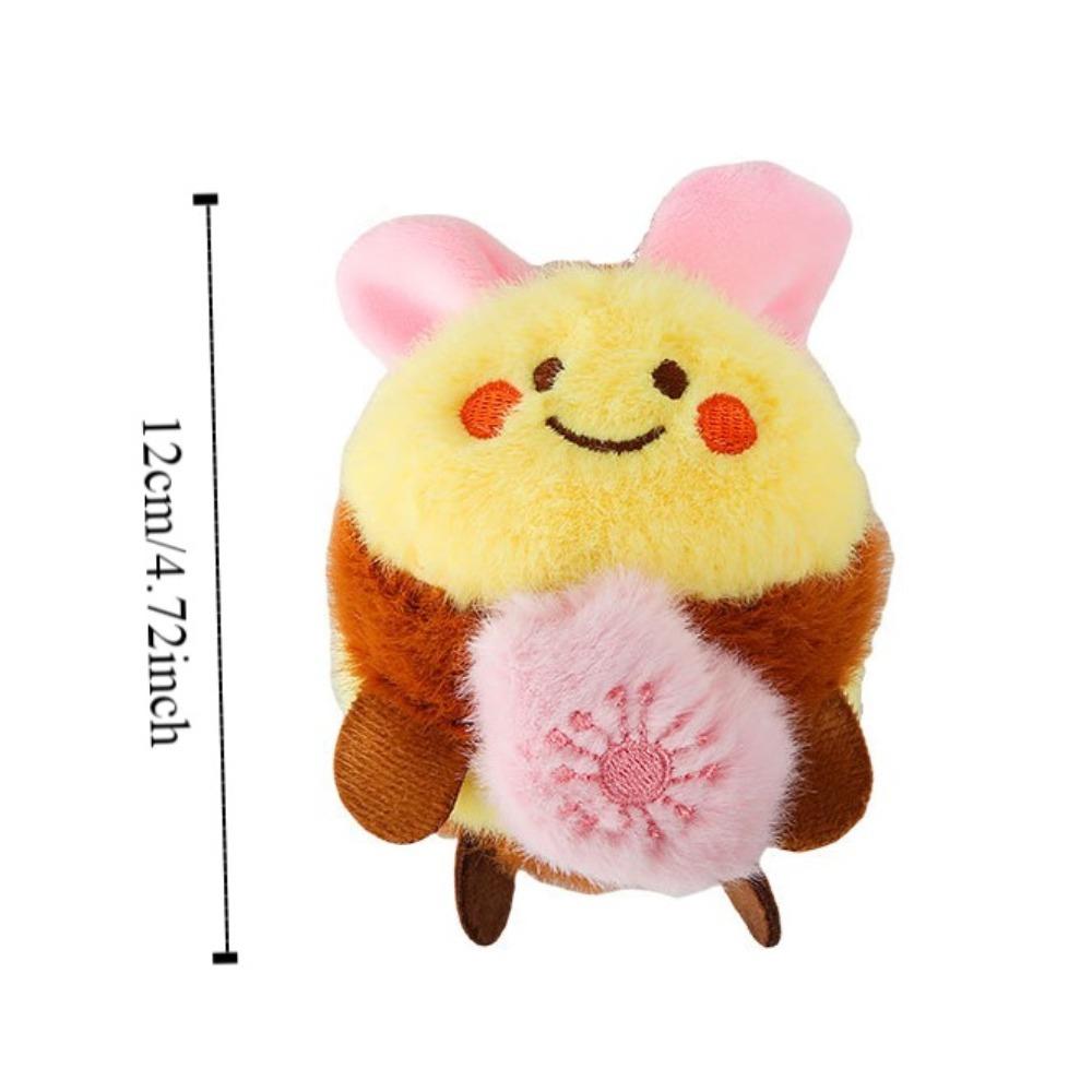 Cartoon Cartoon Bee Keychain Soft Creative Drawstring Doll Cute Plush Bag Pendant Women Men