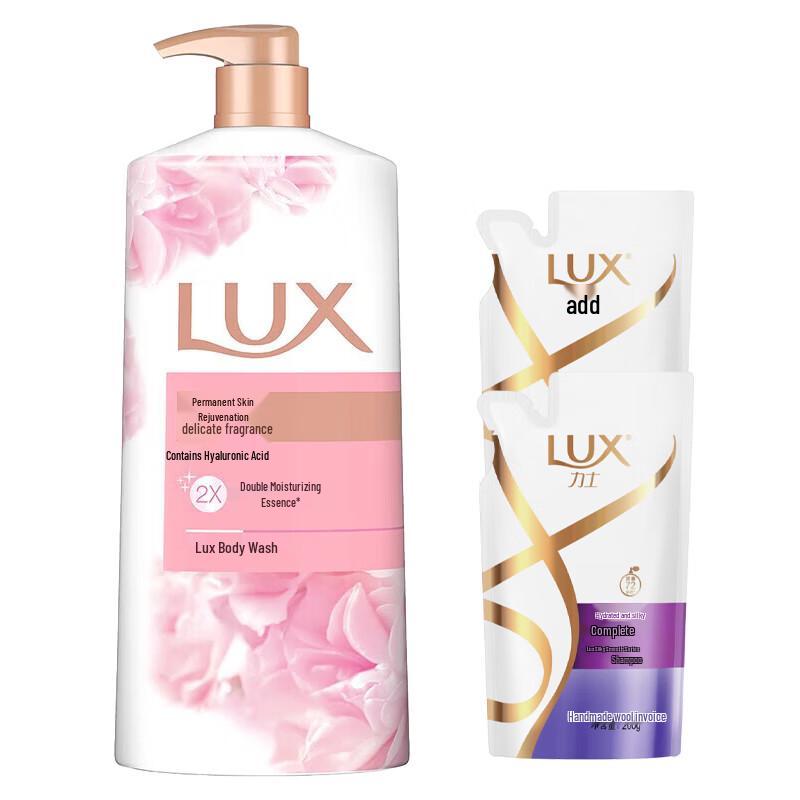 LUX Delicate Skin Body Wash & Shampoo Value Pack