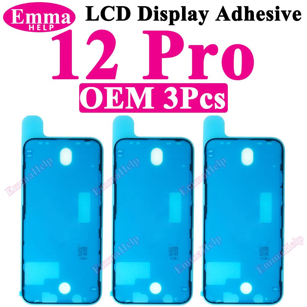 3 шт. Водонепроницаемая наклейка для iPhone 16 Pro Max 15 14 Plus 13 12 11 XsMax XR 8 SE Защитная клейкая лента для рамки ЖК-экрана, вырезанная по форме, клей