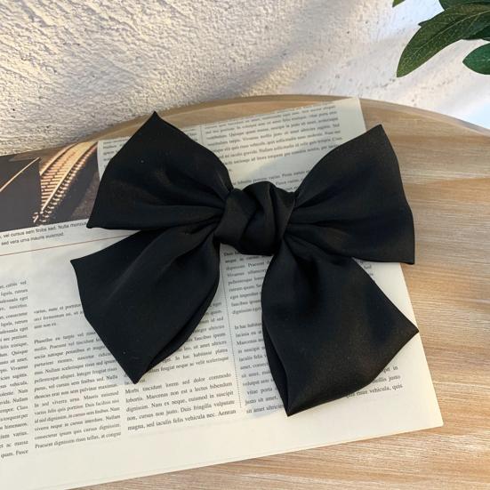 Женская заколка для волос с темой банта, яркая цветная заколка для волос, заколка-краб для волос на затылке, легкий аксессуар для волос