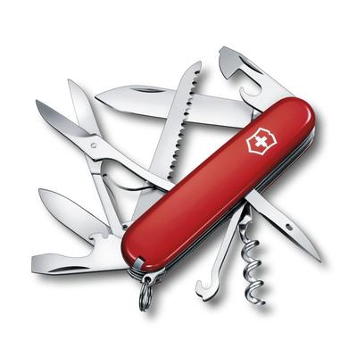 VICTORINOX Huntsman Red Swiss Army Knife Многофункциональный нож Товары для предотвращения стихийных бедствий Альпинизм Туризм Кемпинг Ножницы с пилой Сделано в Швейцарии