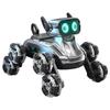 Eight-Wheel Remote Control Mechanical Dog Stunt Car - Gesture Sensing Off-Road Toy for Kids