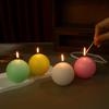 Creative Seven-color Spherical Candle Household Non-romantic Wedding Handmade Round Ball Small Candle Set Box