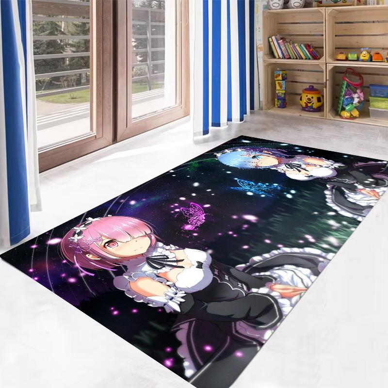 Ковер с узором R-ReZero R-Rem для декора спальни, нескользящий коврик для гостиной, зоны дивана, прихожей, ванной комнаты, кухни