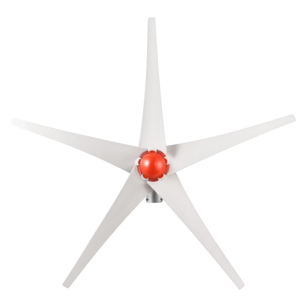 800W 12V Wind Turbine Generator, 5-Blade Wind Turbine Kit with Wind & Solar Hybrid Controller, Efficient 3-Phase AC Permanent Wind Power Generator for