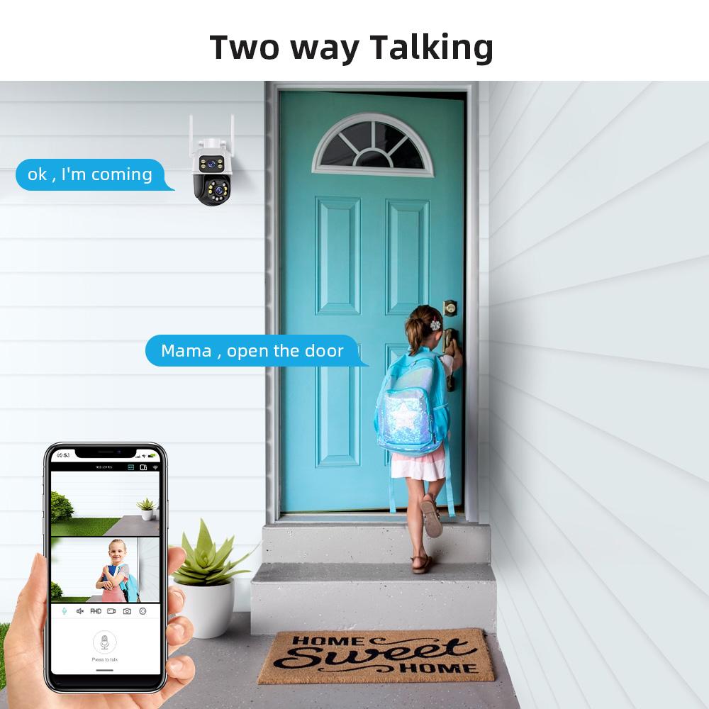 8-мегапиксельная камера видеонаблюдения Wi-Fi, водонепроницаемая беспроводная камера безопасности с искусственным интеллектом, обнаружение человека, камера видеонаблюдения Dahua IP, ночное видение