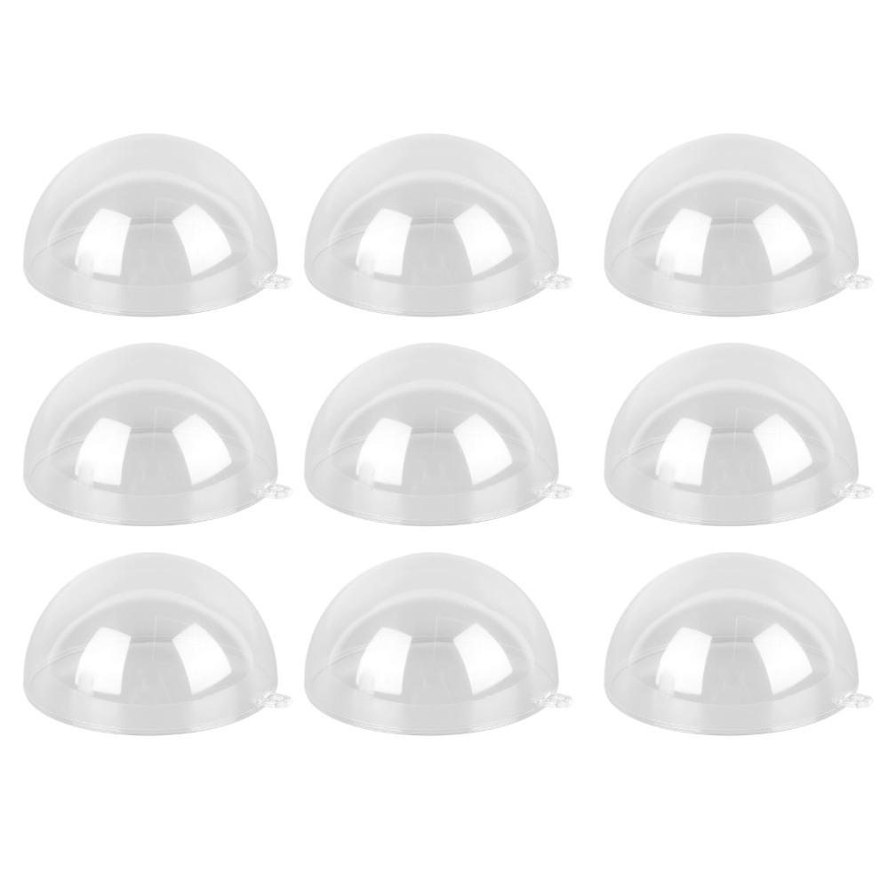 10pcs Transparent Transparent Hanging Ornament Hanging Hole Holiday Decor Sphere Tree Decoration