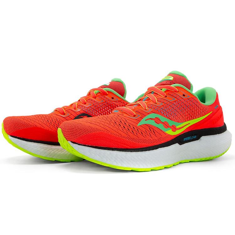 SAUCONY Triumph Удобная амортизация Нескользящая Дышащая Легкая Упругость Низкие Беговые Кроссовки Женские Красные S10595-10