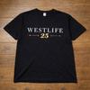 Футболка Westlife 25-й Юбилей Черная Поп-группа Тур Футболка Унисекс Дети Взрослые