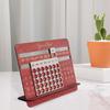 2025 Perpetual Calendar Деревянный Настольный Календарь 12 Месяцев Настольный Слайдер Календарь Для Домашнего Офиса Школы Декор