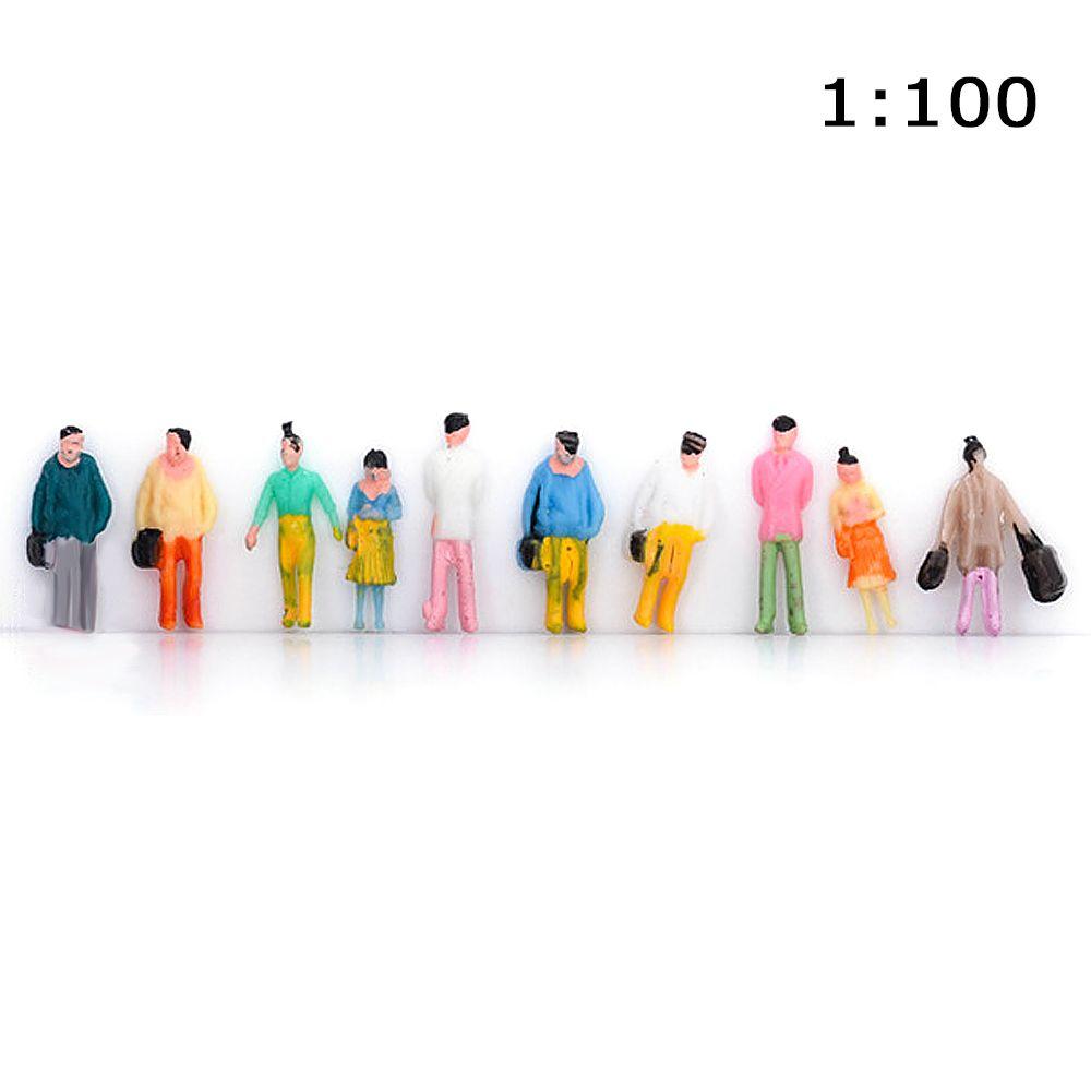 100 шт. ABS 1:300/1:200/1:150/1:Масштаб 100 Форма Поезд Пейзаж Моделирование Люди Фигурки DIY Персонаж