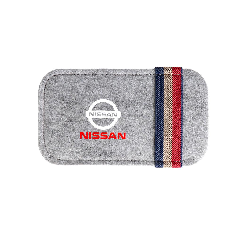 CGCBZC1 Car Visor Clip Sunglasses Organizer Bag Eyeglass Holder Glasses Storage Clip For Nissan X-trail Qashqai Patrol Tiida GTR Nismo