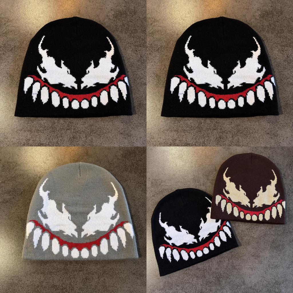 Venom Модная вязаная шапка Повседневная уличная одежда из акрилового материала для тепла осенью и зимой