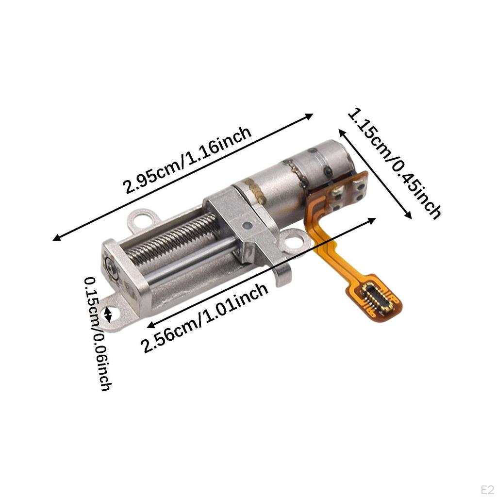 2 Wire 5MM Planetary Gearbox Gear Stepper Motor, Tiny ,Stepping Motor Linear Screw Metal Slider,