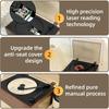 Ретро Портативный CD-плеер с двойными Hi-Fi динамиками, Bluetooth, перезаряжаемый аккумулятор 2000 мАч, деревянный CD-музыкальный плеер для дома