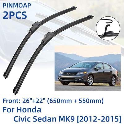 2 шт. передние щетки стеклоочистителя для Honda Civic Sedan MK9 2012-2015 26 "+ 22" оконные щетки резак аксессуары 2012 2013 2014 2015