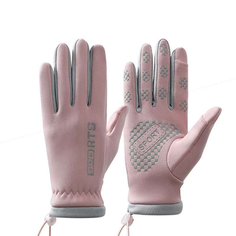 1 пара женских зимних перчаток, модные удобные ветрозащитные перчатки с сенсорным экраном для занятий спортом на открытом воздухе