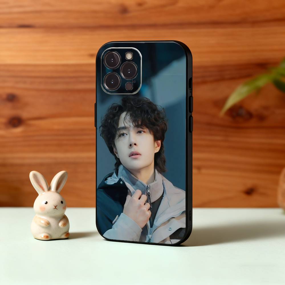 Y-Yibo W-Wang Чехол для телефона The U-Untamed Для iPhone17,16,15,14,13,12Plus,Pro Max,XS,5G Мягкий Силиконовый Черный Чехол