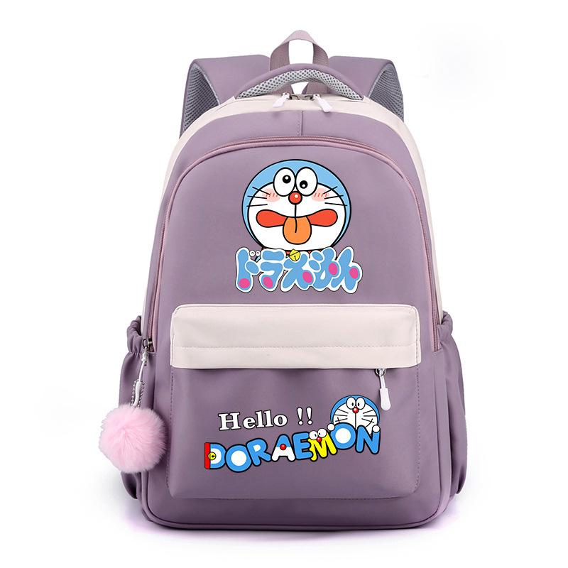New Animation Peripheral Doraemon School Bag Backpack Cartoon Backpack Large Capacity Student School Bag Stationery