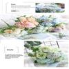 1Pc Artificial Flowers Wedding Home Bedroom Decoration Bridal Bouquet Garden Fake Silk Roses Hydrangeas Vase For Board Outdoors