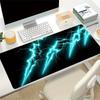 Large Multi-Size Non-Slip Rubber Base Lightning, Electric, Thunder Mouse Pad, Stitched Edges Keyboard Desk Mat for School, Office, Home, Gif