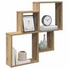 VidaXL Wall Shelf Artisan Oak 80x15x78.5 Cm Engineered Wood, Floating Shelf, Hanging Shelf, Wall Shelf 856611