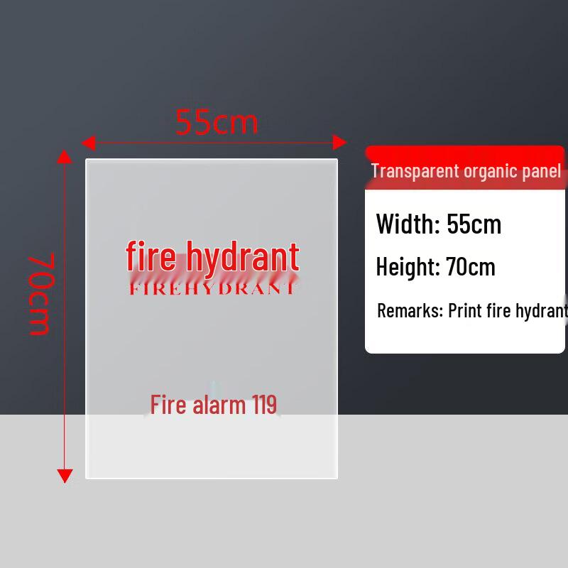 Acrylic & Aluminum-Plastic Fire Hydrant/Extinguisher Box Door Panels