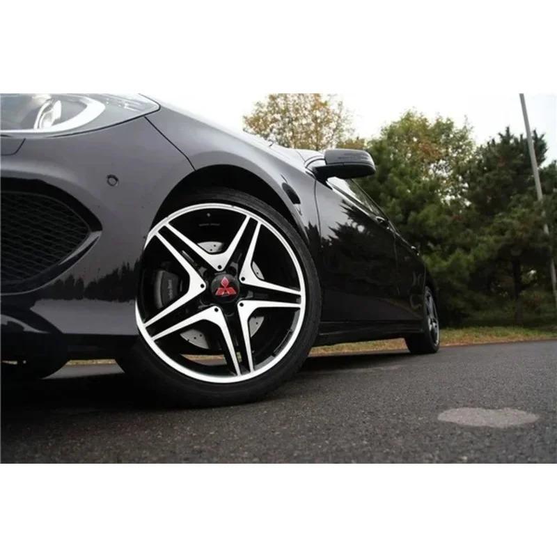 zjdf10 4PCS Car Wheel Hub Center Stickers Decal Emblem For Mitsubishi ASX Ralliart Lancer Cordia Pajero Outlander Eclipse Galant Mirage