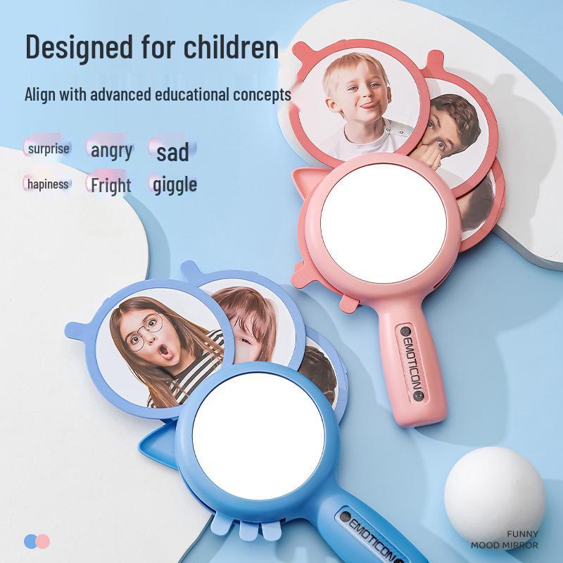 Baby Expression Puzzle Mirror: Emotion Recognition Cards for Toddlers