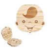 Wooden Baby Tooth Storage Box Kids Teeth Wood Box Organizer Commemorative Box Chirldren Collecting Umbilical Cord Storag