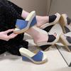 Women Wedges Slippers Summer High Heels Women Sandals Shallow Outdoor Beach Platform Slippers