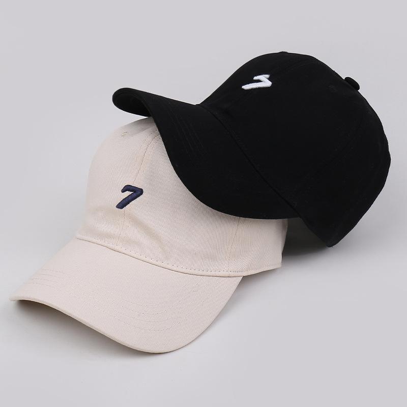 Spring polished new soft top curved brim baseball hat for men and women ins simple and versatile face cap