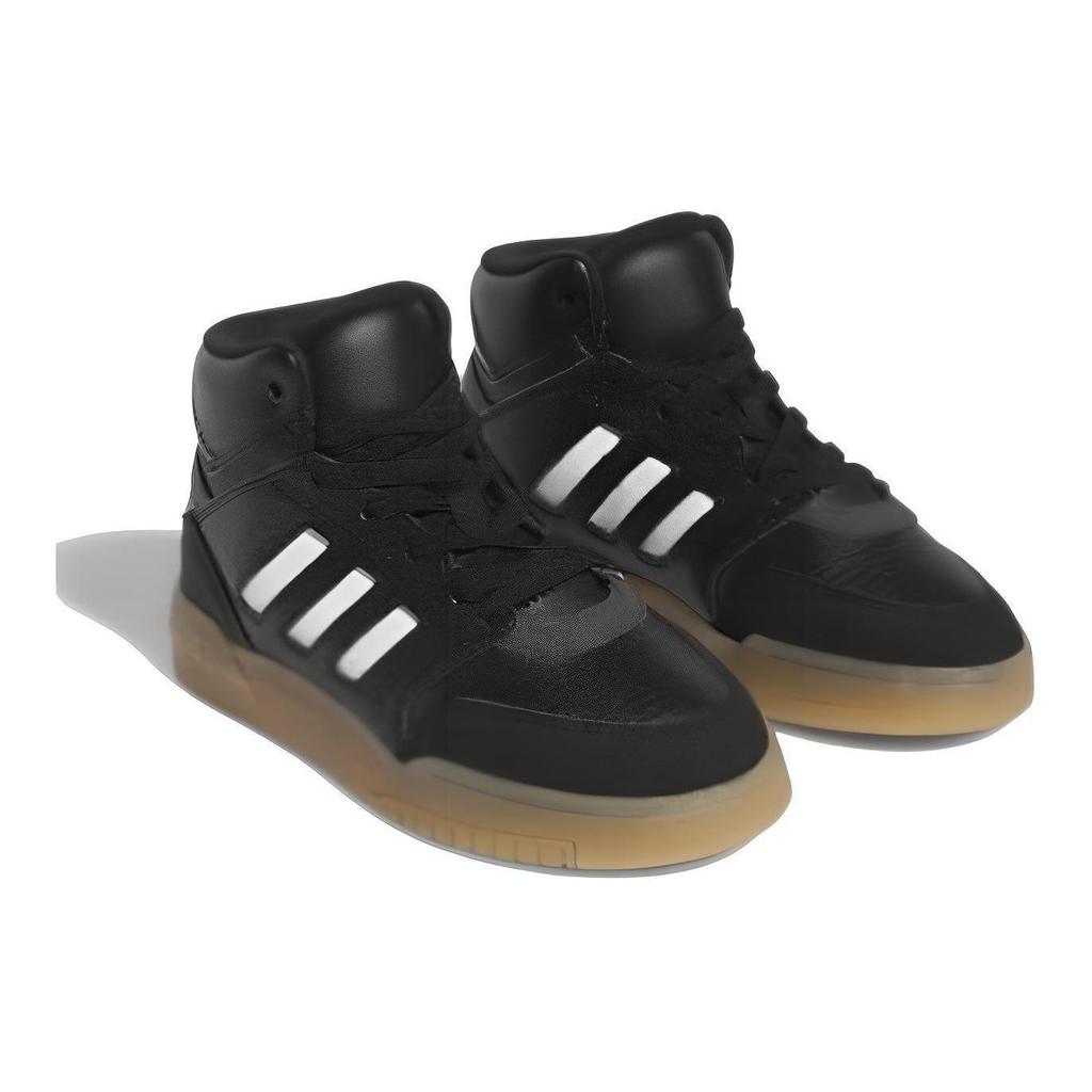 Adidas Originals Drop Step Synthetic Leather Comfortable Fashion Shock Absorbing Durable High Top Kids Skate Shoes Kids Skate Shoes Black IG1479