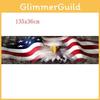 Premium Quality American Flag Eagle Window Tint Graphic Decal For Back Truck Tailgate