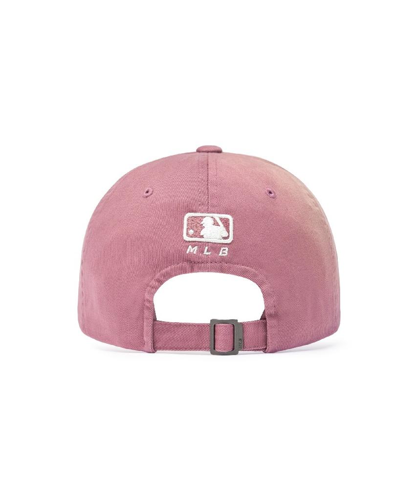 Emelbi Винтажная стираная неструктурированная бейсболка с изогнутым логотипом La (розовый)