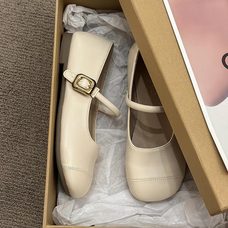 Модные и удобные мягкие туфли с закрытым носком, женские летние темпераментные универсальные нежные туфли Мэри Джейн